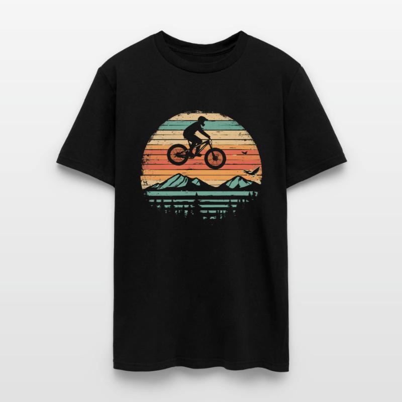 Mountain Bike Cyclist Vintage