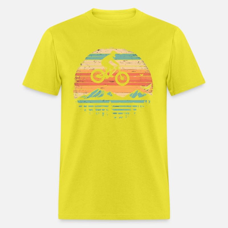 Mountain Bike Cyclist Vintage