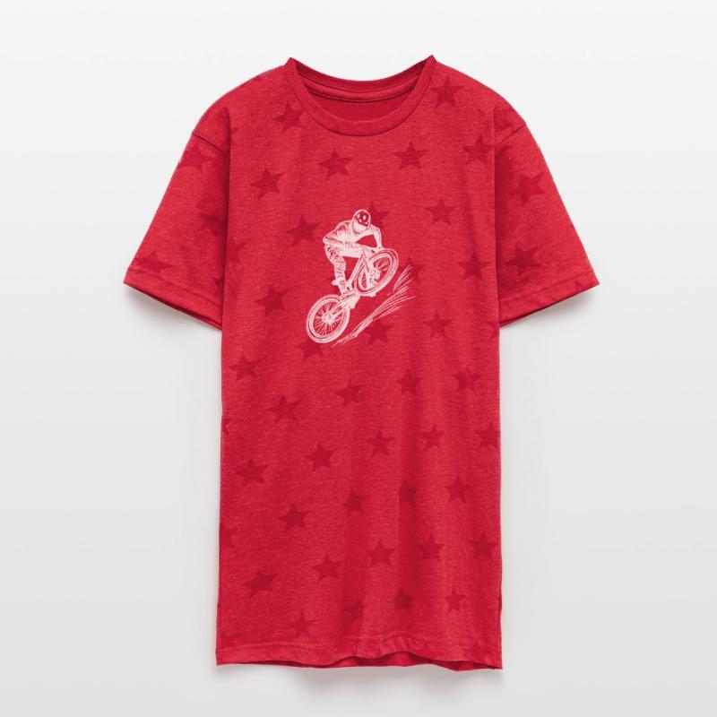 Mountain Biker With Downhill Bike