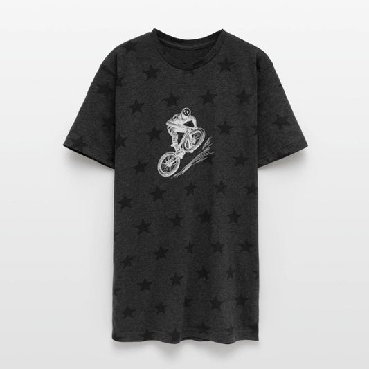 Mountain Biker With Downhill Bike