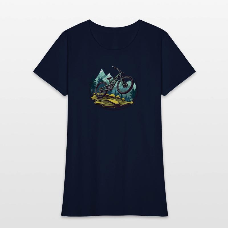 Mountain Biking Illustration