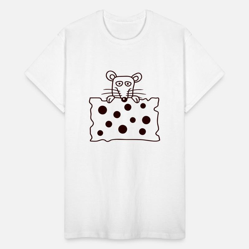 Mouse Rat Behind Big Holes Cheese Looks Funny Cool