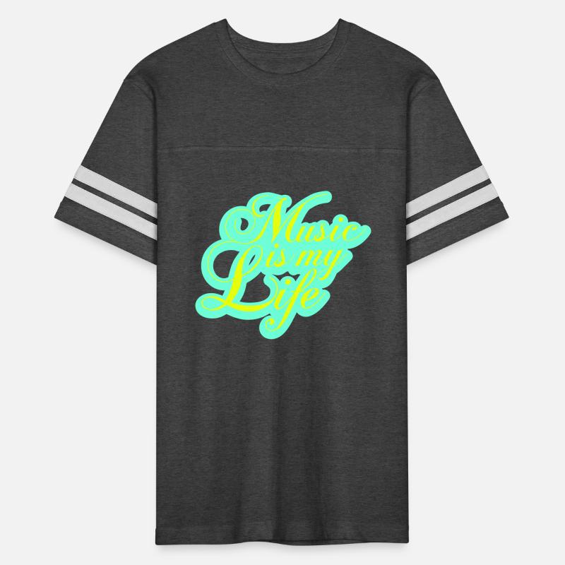 Music is my Life Love Saying Text Lettering Logo