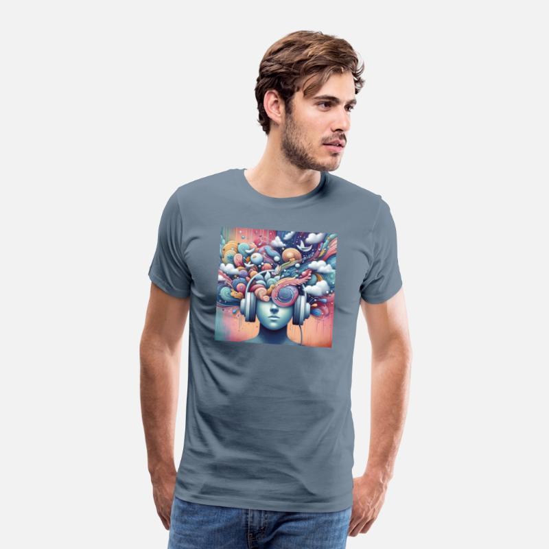 Music Lover T-shirt, Soundwave Art Tee