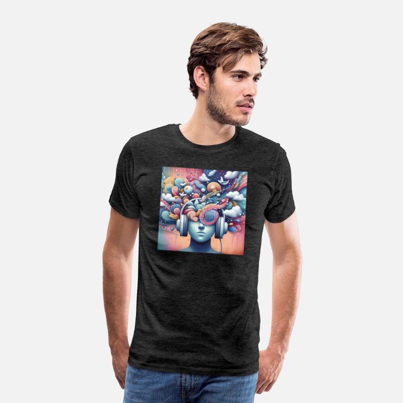 Music Lover T-shirt, Soundwave Art Tee