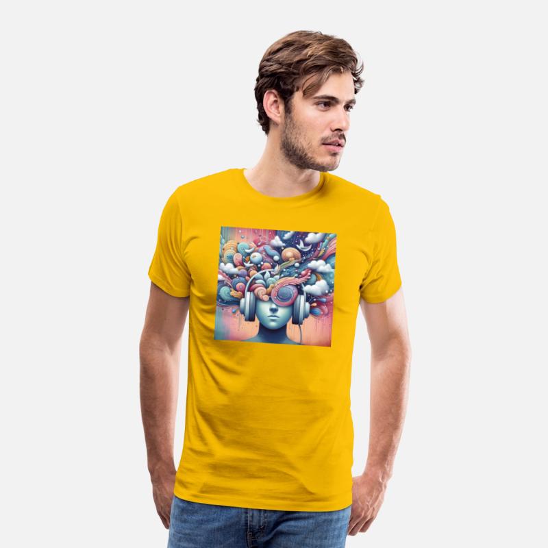 Music Lover T-shirt, Soundwave Art Tee
