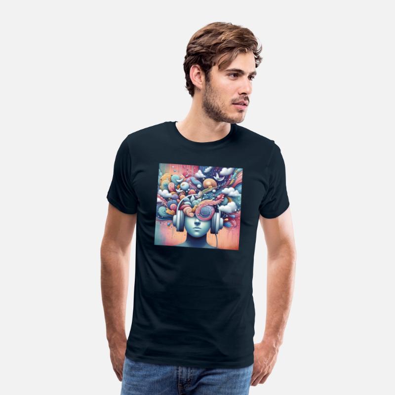 Music Lover T-shirt, Soundwave Art Tee
