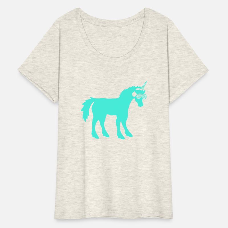 Mythical Cyan Unicorn Horn DJ Music Club Party Fun