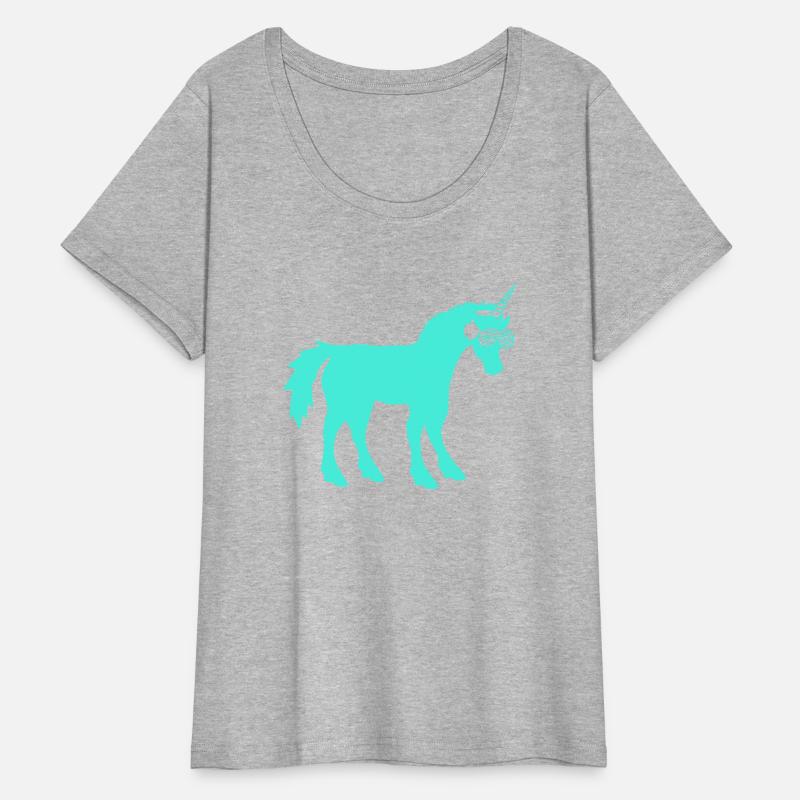 Mythical Cyan Unicorn Horn DJ Music Club Party Fun