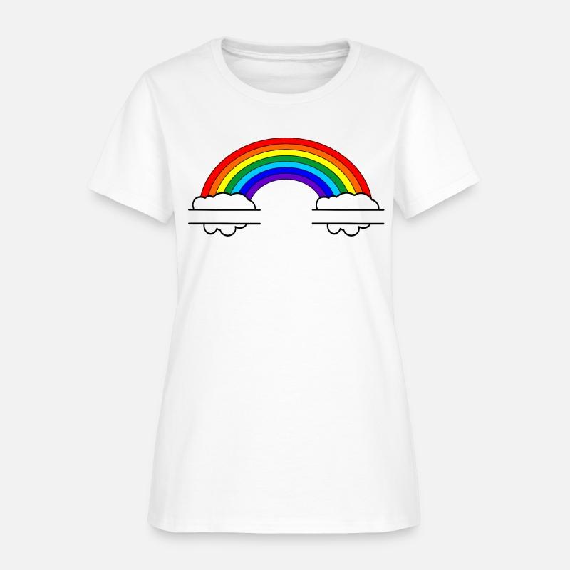 Name banner Rainbow with two name clouds