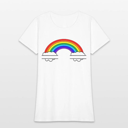 Name banner Rainbow with two name clouds