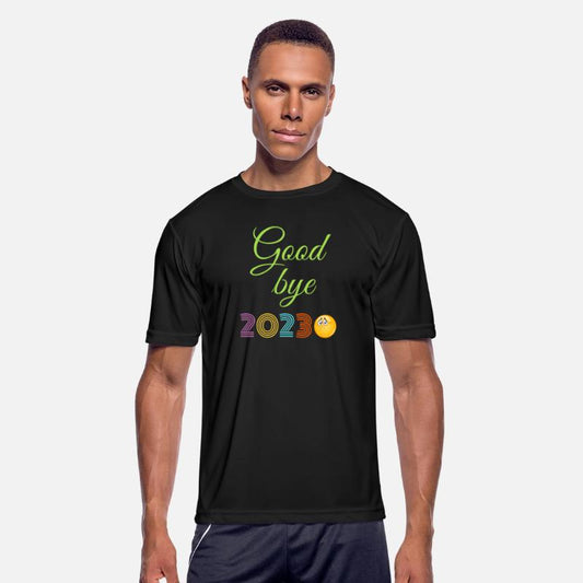 Neon Rainbow Retro good bye 2023 with sad imoje