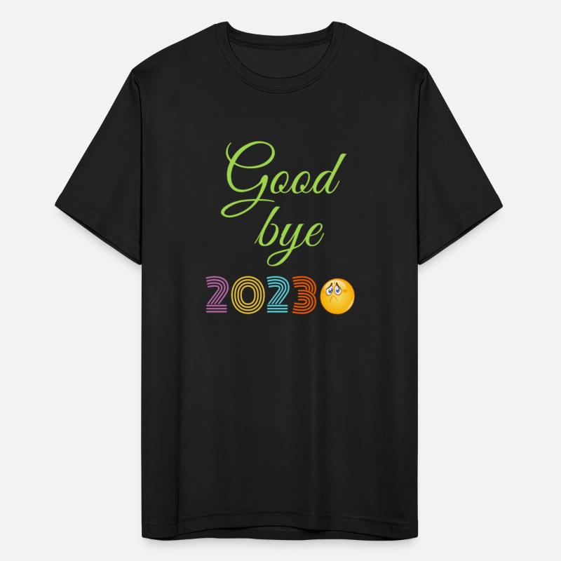 Neon Rainbow Retro good bye 2023 with sad imoje