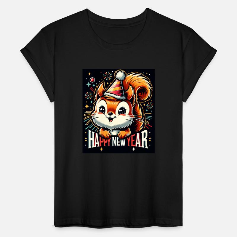 New Year's Eve Squirrel Happy New Year