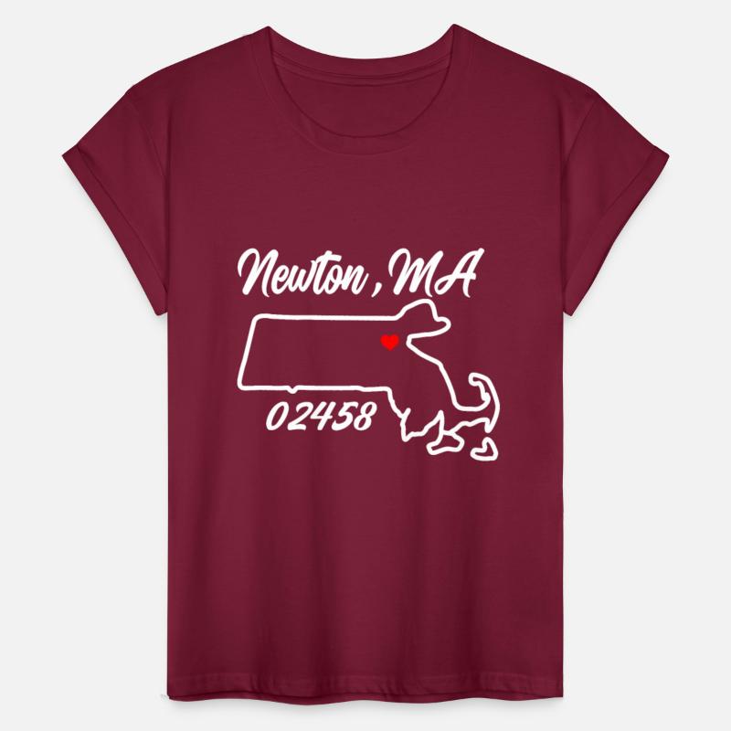 Newton MA 02458 MASS Massachusetts Map Souvenir