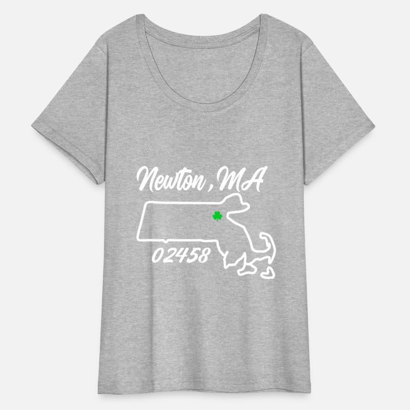 Newton MA 02458 MASS Massachusetts Map Souvenir