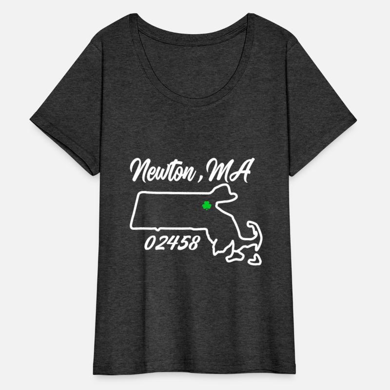 Newton MA 02458 MASS Massachusetts Map Souvenir