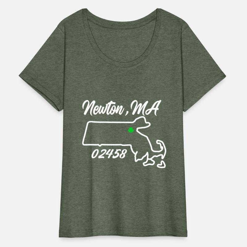 Newton MA 02458 MASS Massachusetts Map Souvenir