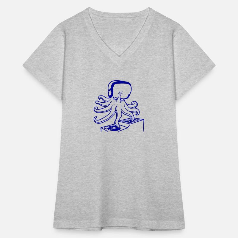 Octopus DJ Kraken Squid Mixer Cool Music Party Fun