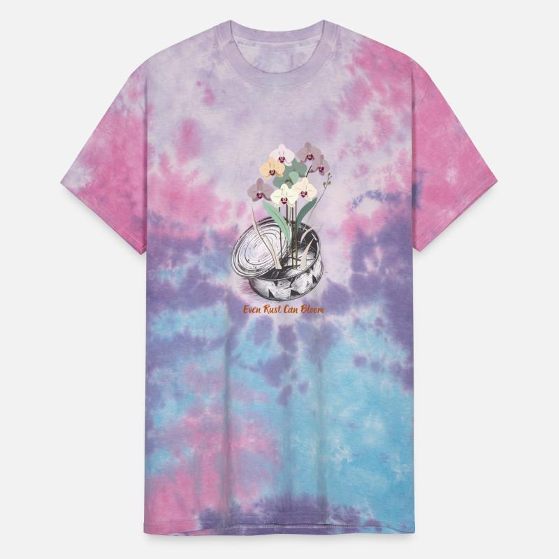 Orchid Can Eco Tee Earth Renewal Hand Drawn Art