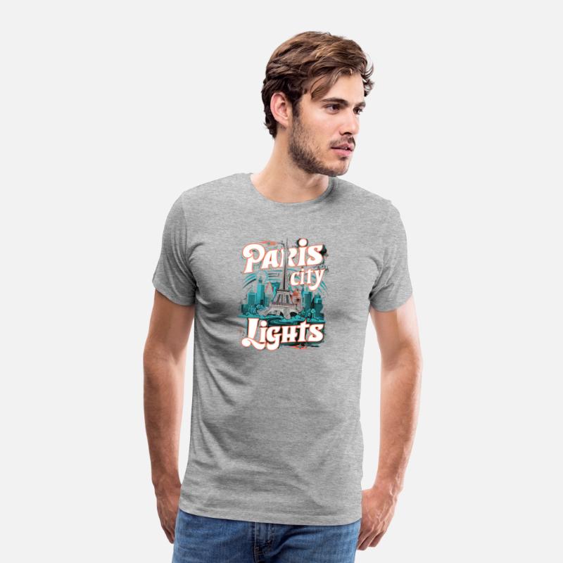 Paris City Lights Retro Logo
