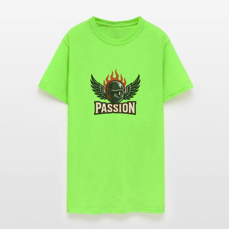 Passion Motorcycle Helmet with Flames