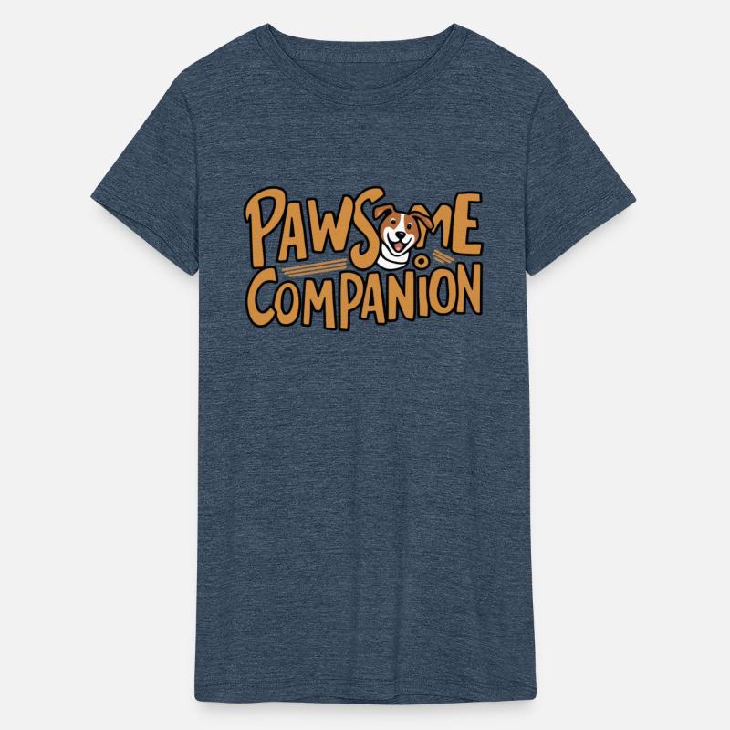 Pawsome Companion Typo - Cheerful Pet Illustration