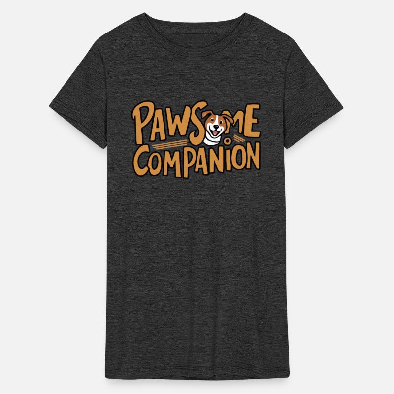 Pawsome Companion Typo - Cheerful Pet Illustration
