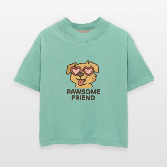 Pawsome Friend Cool Dog with Heart Glasses