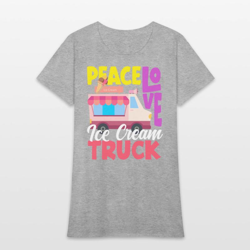 Peace Love Ice Cream Truck Lover