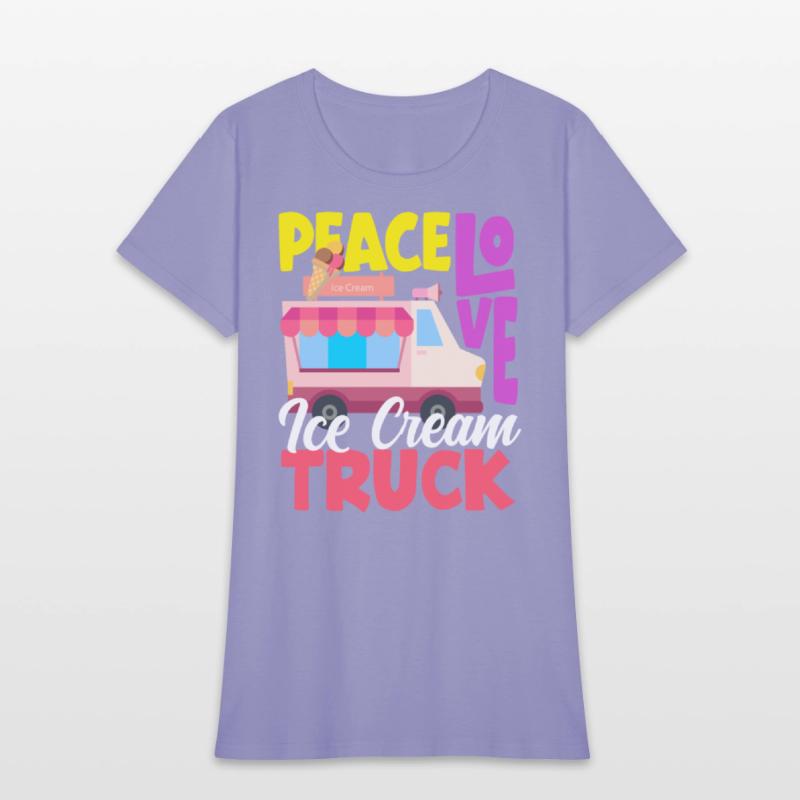 Peace Love Ice Cream Truck Lover