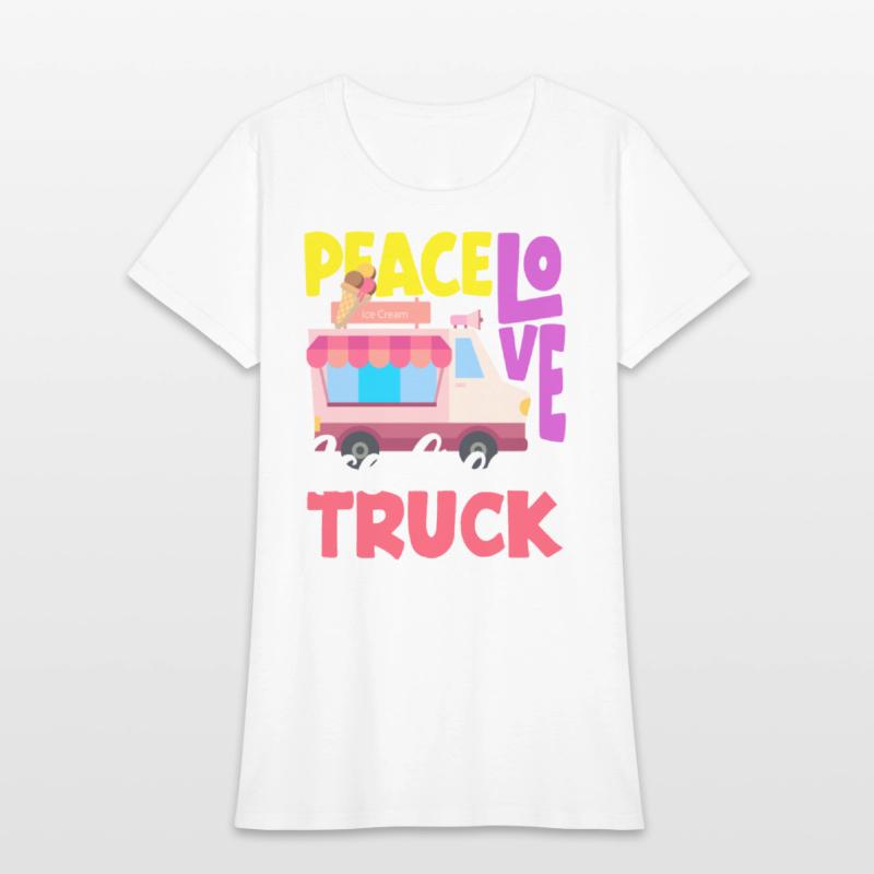 Peace Love Ice Cream Truck Lover