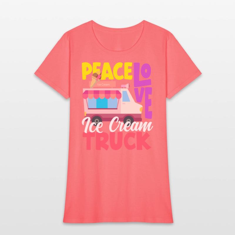Peace Love Ice Cream Truck Lover