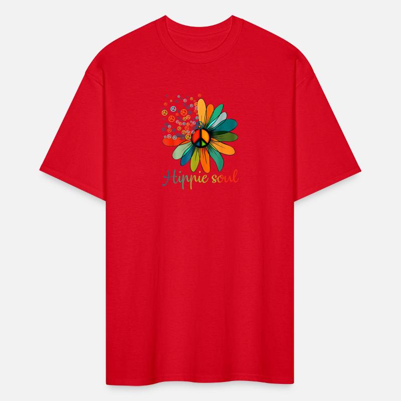 Peace Sign Hippie Soul Tshirt Flower Daisy Lo