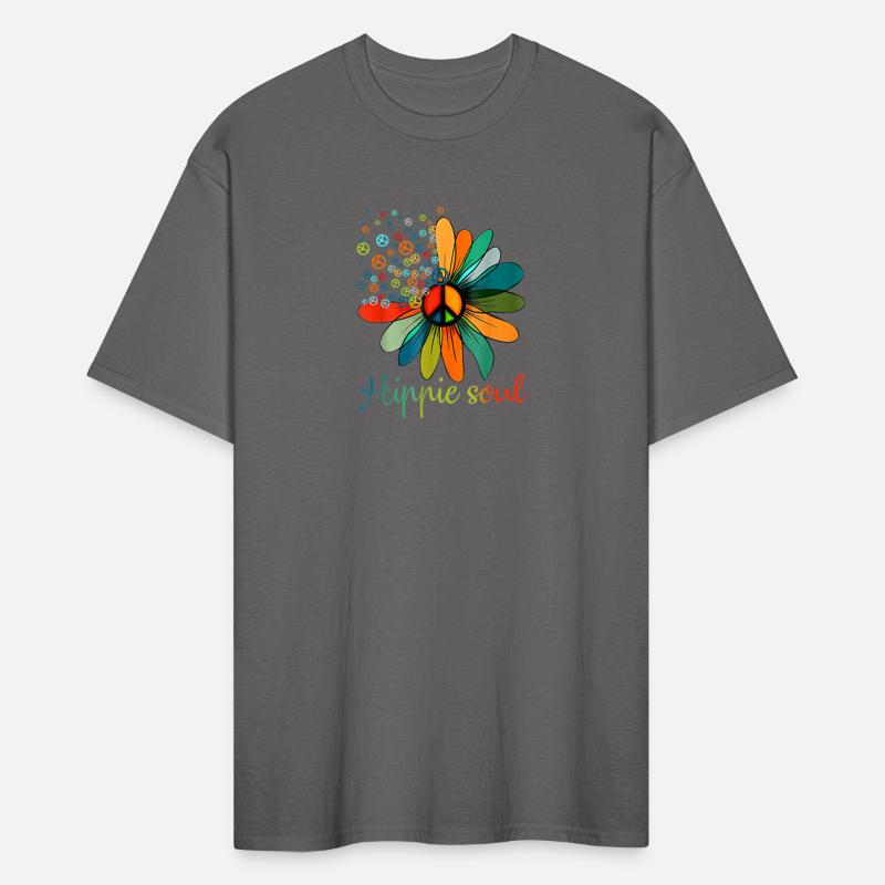 Peace Sign Hippie Soul Tshirt Flower Daisy Lo