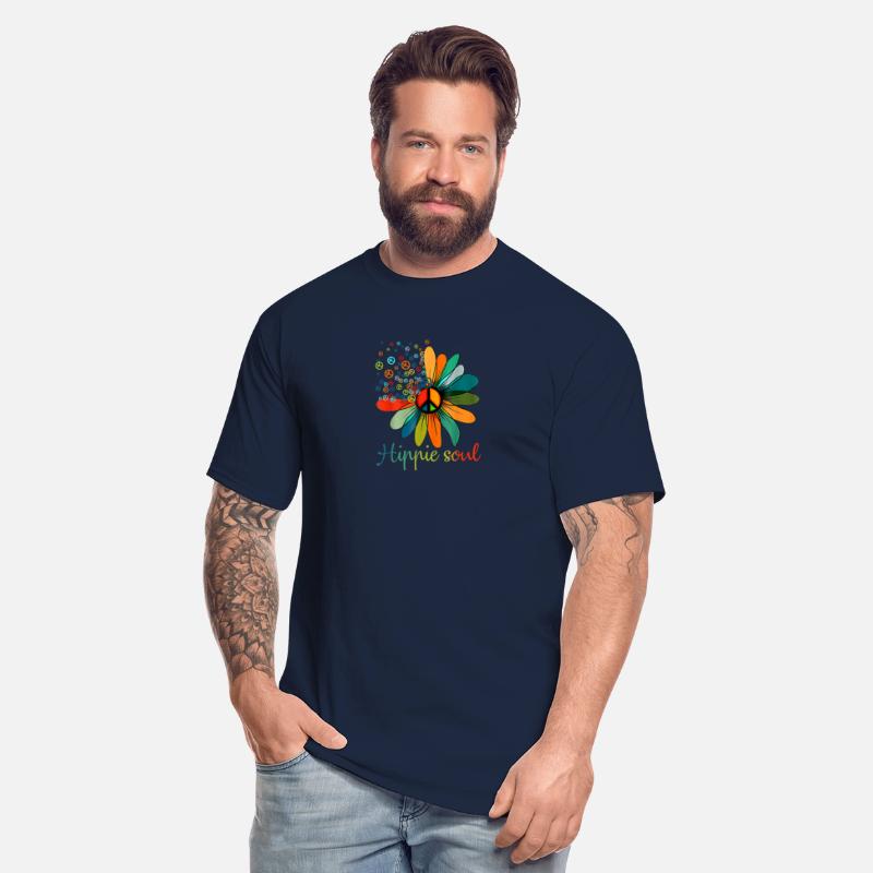 Peace Sign Hippie Soul Tshirt Flower Daisy Lo