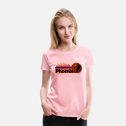 Phoenix Az Cityscape Basketball Fans