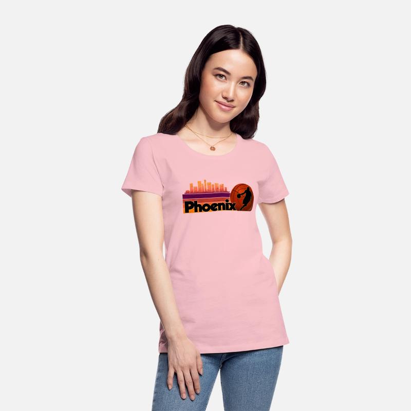 Phoenix Az Cityscape Basketball Fans