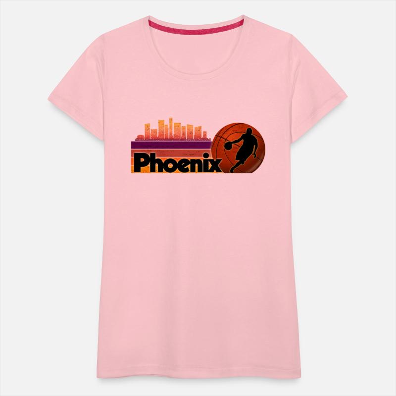 Phoenix Az Cityscape Basketball Fans