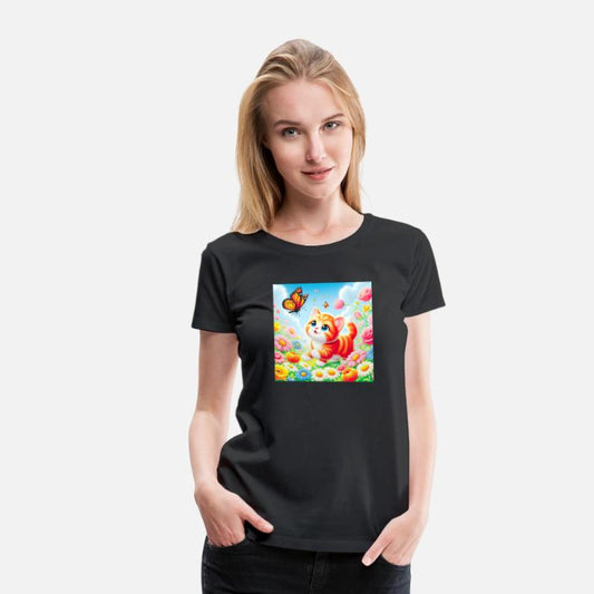 Playful Kitten in a Colorful Garden