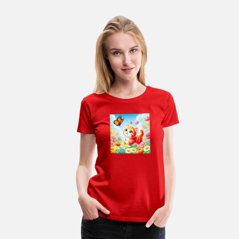 Playful Kitten in a Colorful Garden