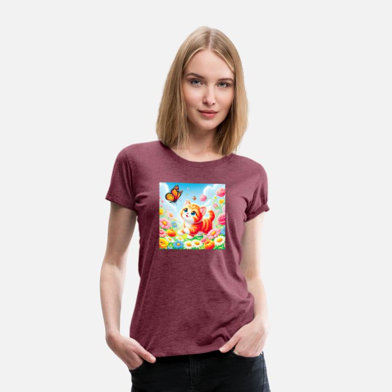 Playful Kitten in a Colorful Garden