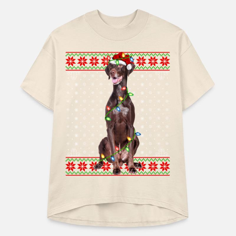 Pointer Dog Ugly Christmas Lights