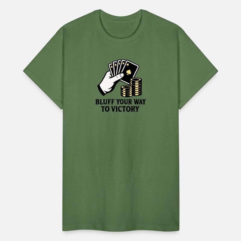 Poker Victory Bluff Casino Tee