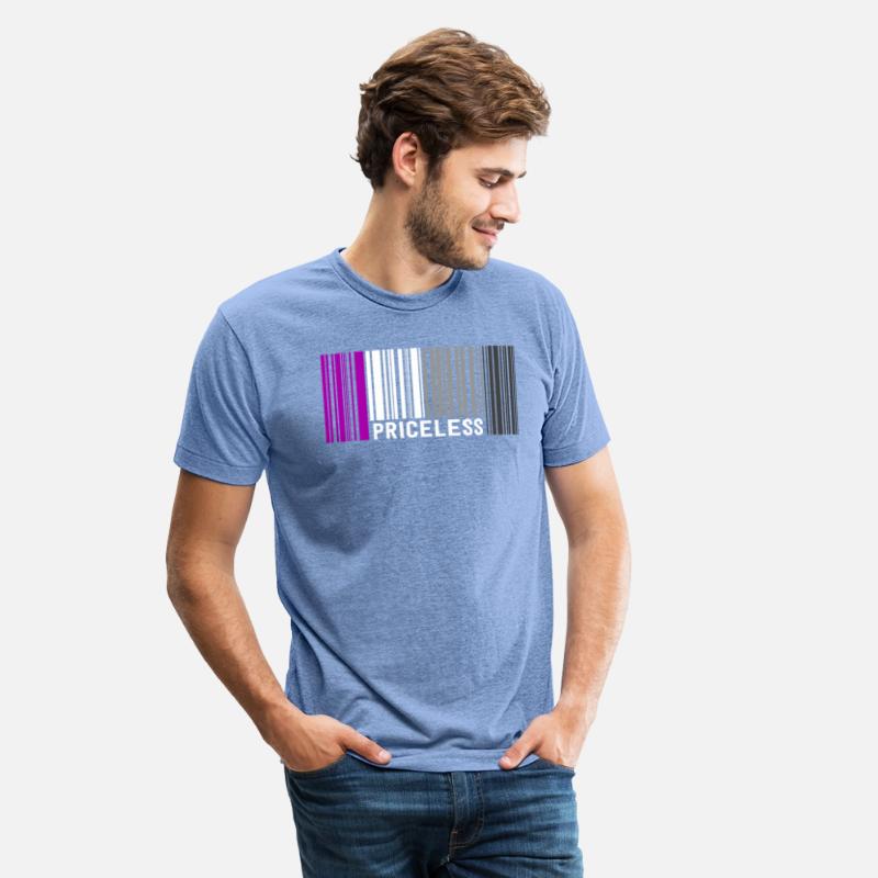 Priceless Asexual Pride Barcode Subtle Ace Flag