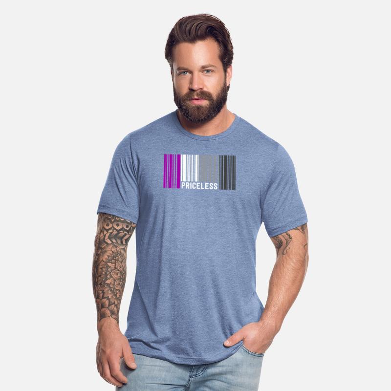 Priceless Asexual Pride Barcode Subtle Ace Flag