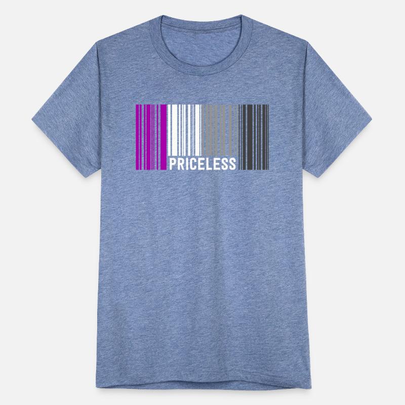 Priceless Asexual Pride Barcode Subtle Ace Flag