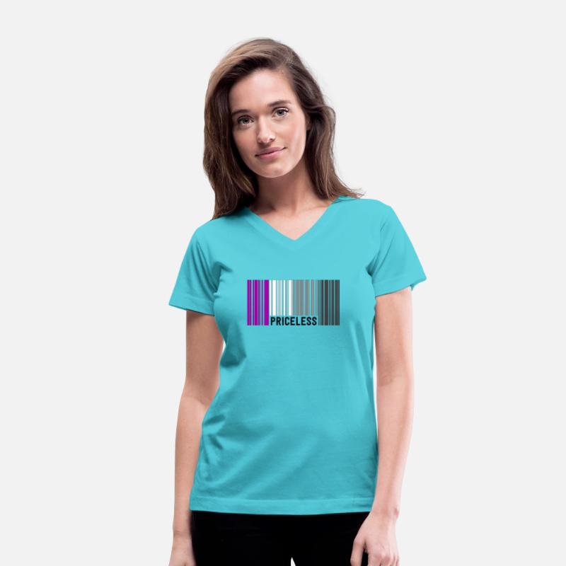 Priceless Asexual Pride Barcode Subtle Ace Flag