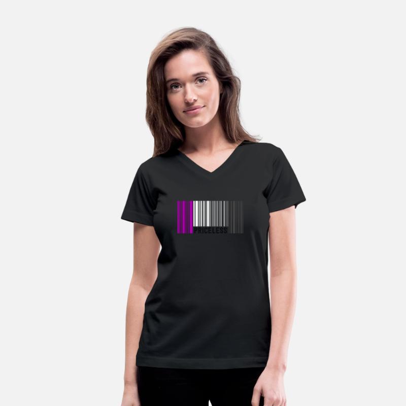 Priceless Asexual Pride Barcode Subtle Ace Flag