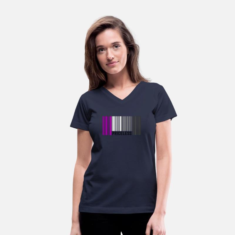 Priceless Asexual Pride Barcode Subtle Ace Flag
